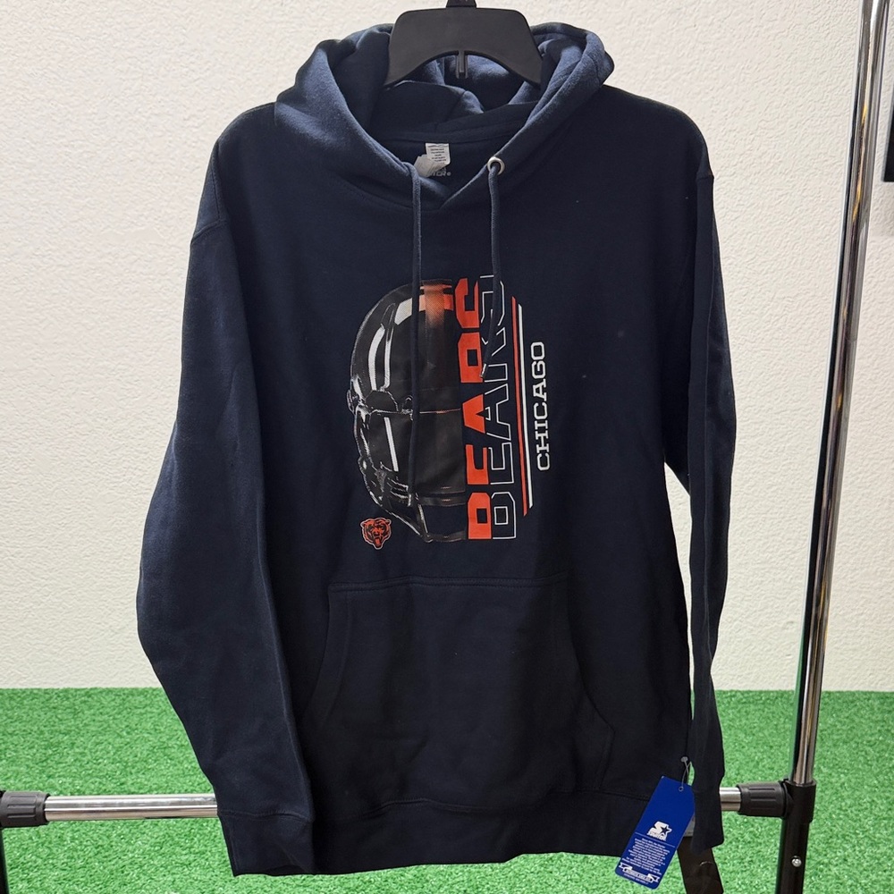 STARTER Chicago Bears Graphic Hoodie. Size Large NWT
